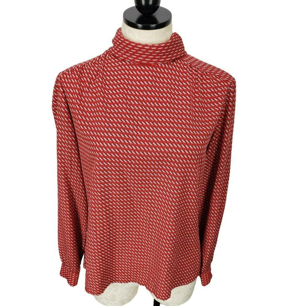 Country Sophisticates Pendleton Red Checkered Long Sleeve Blouse
